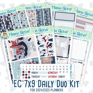 Kit 0198-7 x 9 Daily Duo - vakantiedorp - december - kerst - planner