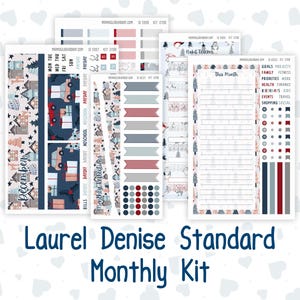 Kit 0198 Laurel Denise - Taille standard - Mensuel - Village des Fêtes - Décembre - Noël