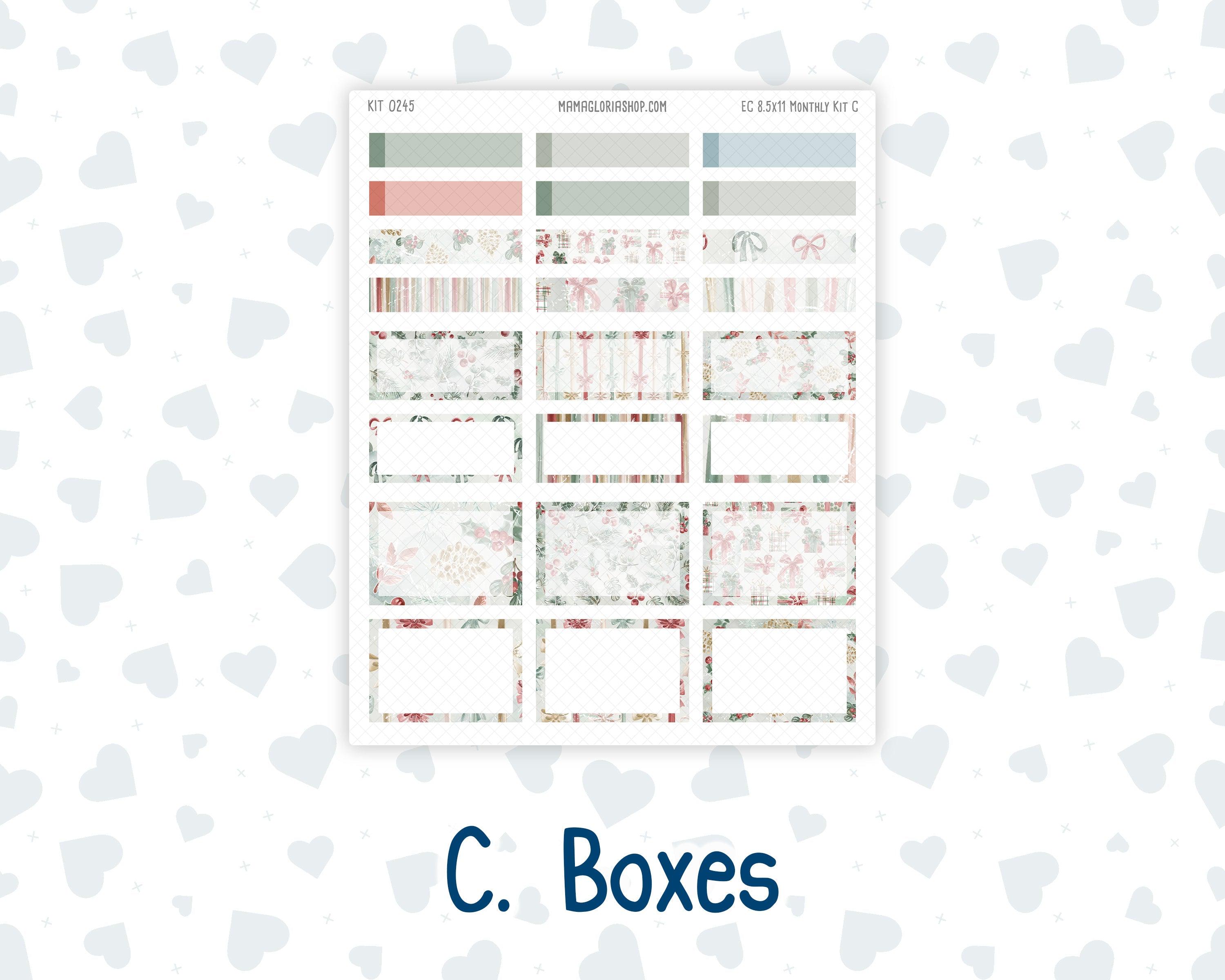 Kit 0245 - 8.5x11 - EC Monthly Kit - December - Vintage Christmas - Etsy