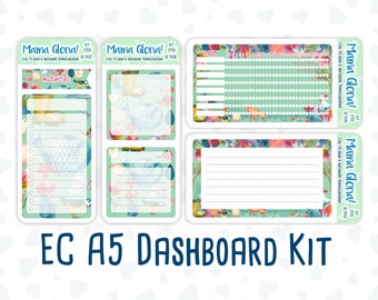 Kit 0156 - A5 - Garden Therapy - March- Spring- Notes Pages - Dashboard Kit - Productivity Page
