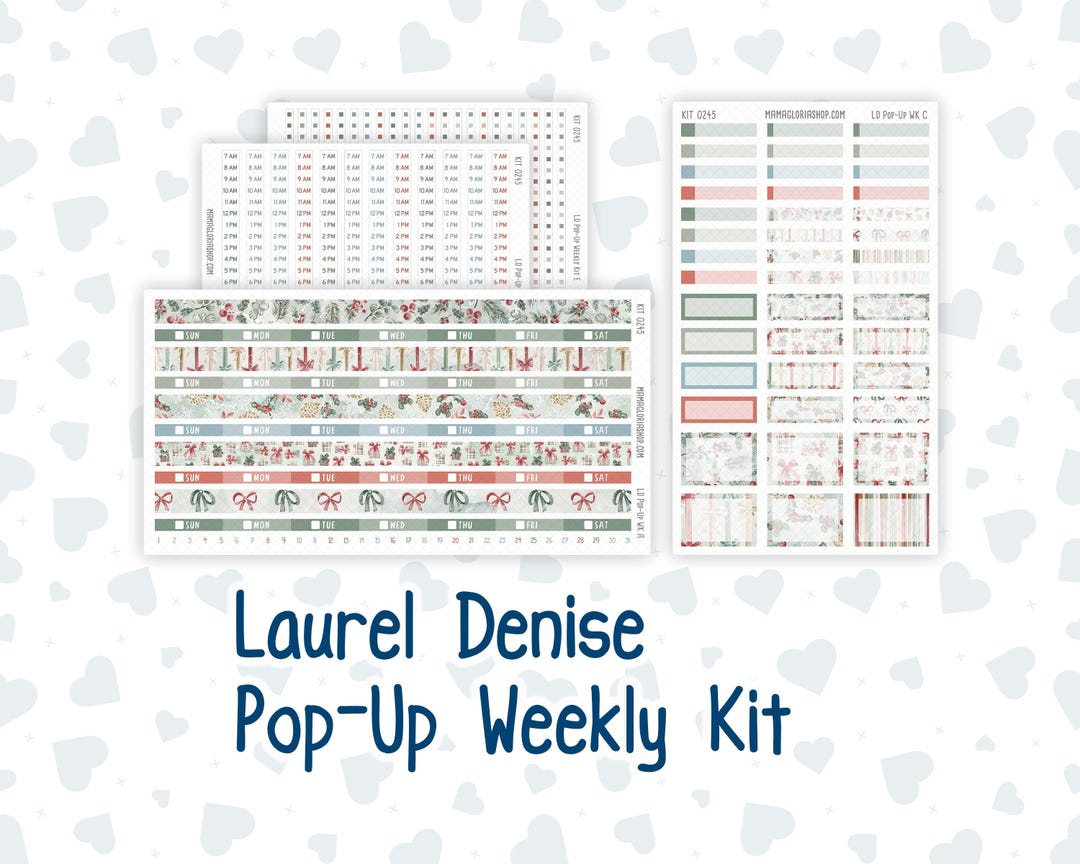 Kit 0245 - Laurel Denise Pop-up - Weekly Kit - December - Vintage ...