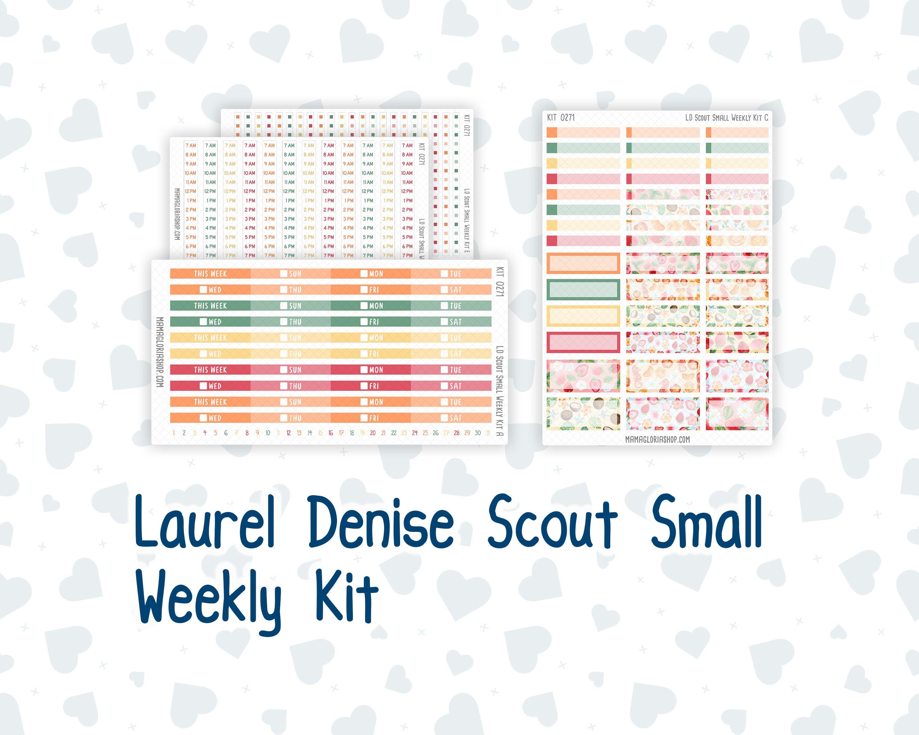 Kit 0271 - Laurel Denise the Scout Planner Small - Weekly Kit - June ...