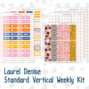Kit 0190 Laurel Denise, taille standard - Hebdomadaire - Disposition verticale - Halloween effrayant - octobre-automne