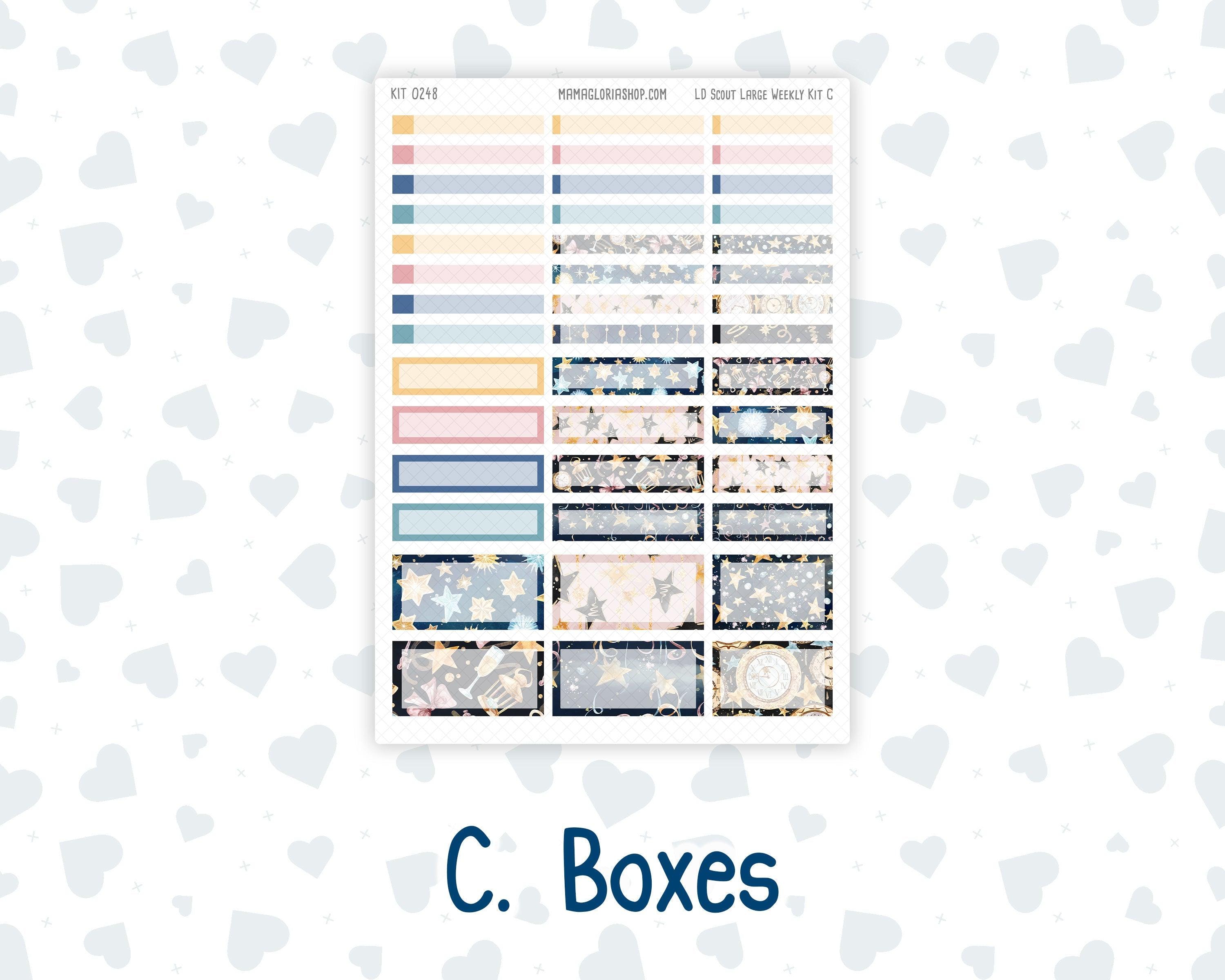 Kit 0248 - Laurel Denise the Scout Planner Large - Weekly Kit - January ...