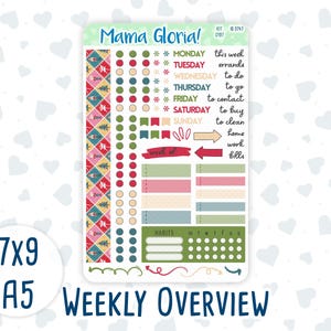 Kit 0197 - Wekelijks overzicht - Notenkrakermagie - december - Kerstmis - voor planners 7 x 9 en A5 - notitieboeken