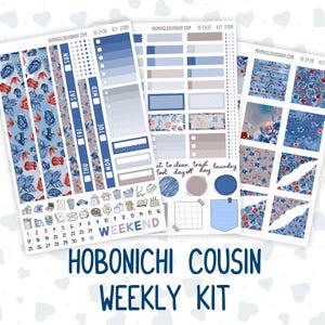 Kit 0199 Hobonichi Cousin – weekpakket – 1,3 inch brede zuilen – ijzige bloesem – december – kerst