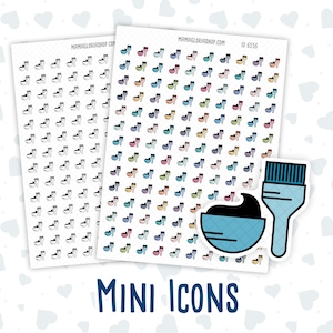 Hair Colour APPT - Haarkleuring Herinnering - Doodle Icon-Sticker