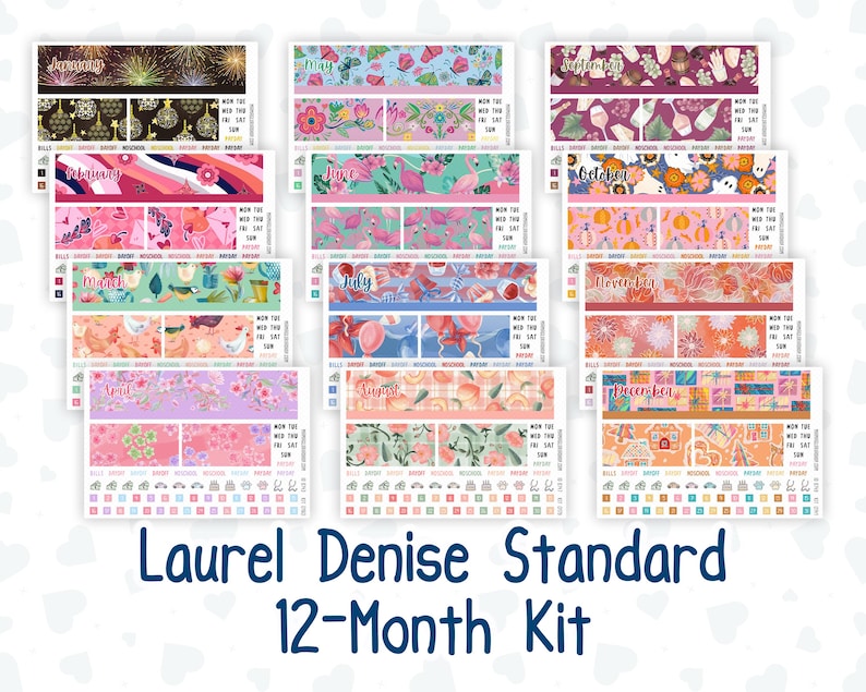 12-month Kit- Laurel Denise Large the Nancy & Anne Planner - Former ...