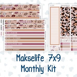 Kit 0207 - 7x9 MakseLife - Monthly - Wild Love- February