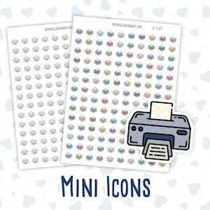 Drucker - Druck - Office Aufgabe - Dokumentendrucker - Doodle Icon-Sticker