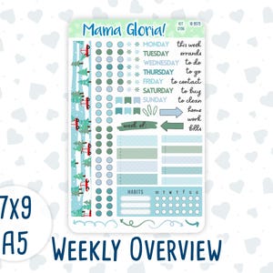 Kit 0196- Wekelijks overzicht: winterse temperaturen, december, kerstmis, voor planners 7 x 9 en a5, notitieboeken