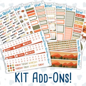 Kit 0239 - Add Ons - October - October Stroll - Planner Stickers