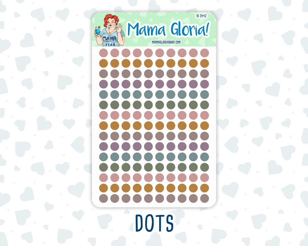 Dots - Bullet Point - Stickers for Planners - Etsy