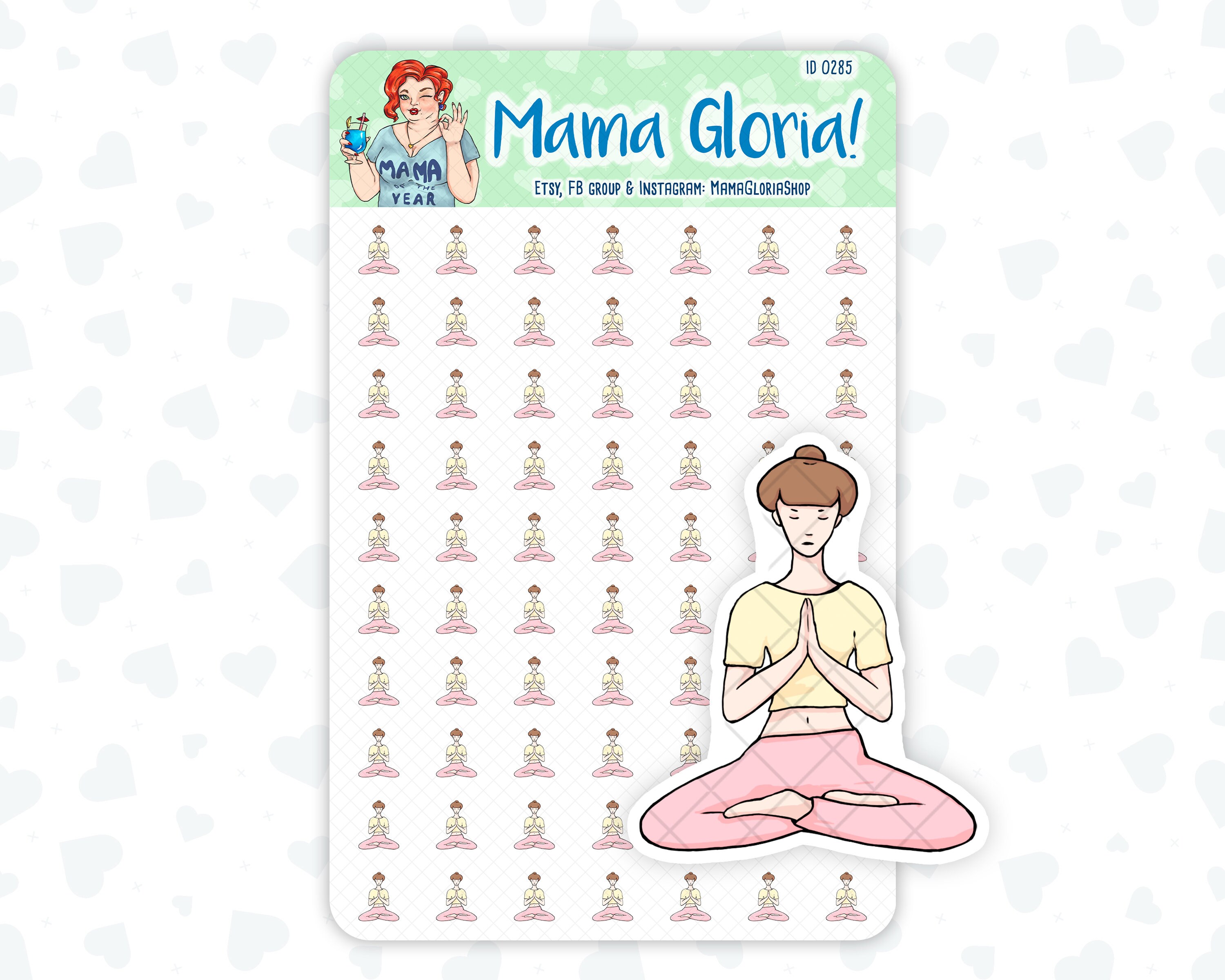 Yoga Stickers for Planners ID 0285/0590/0591 Etsy