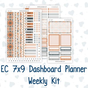Kit 0237 - Weekly Dashboard Planner - Erin Condren - October - Forest Falk