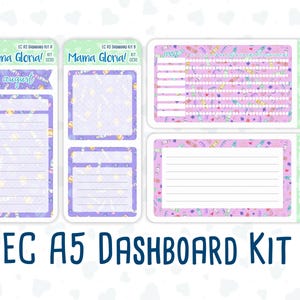 Kit 0230 - A5 - EC Notes Pages - August - School Daze - Dashboard Kit | Productivity Page