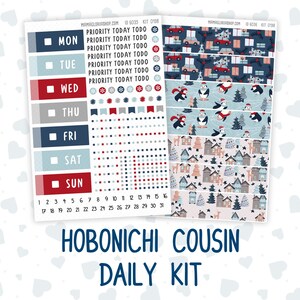 Kit 0198 Hobonichi Cousin – dagelijkse kit – vakantiedorp – december – kerst