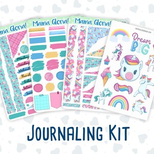 Kit 0201- Sogna in Grande - Kit di Journaling - Gennaio - Per Planner - Quaderno - Diario