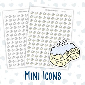 Pour nettoyer - Faire la vaisselle - Icône de griffonnage Sticker