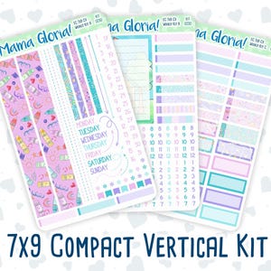 Kit 0230 - 7x9 Compact Vertical - Weekly Kit - August - School Daze