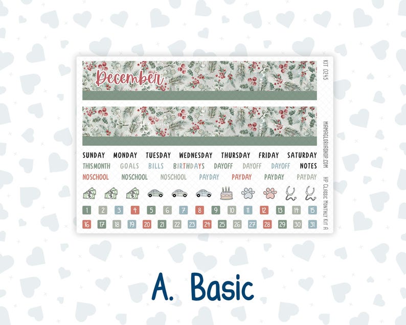 Kit 0245 - HP Classic - Monthly Kit - December - Vintage Christmas ...