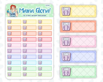 Weigh In Tracker- Weight - Quarter Box - Lined - Stickers For Planners
