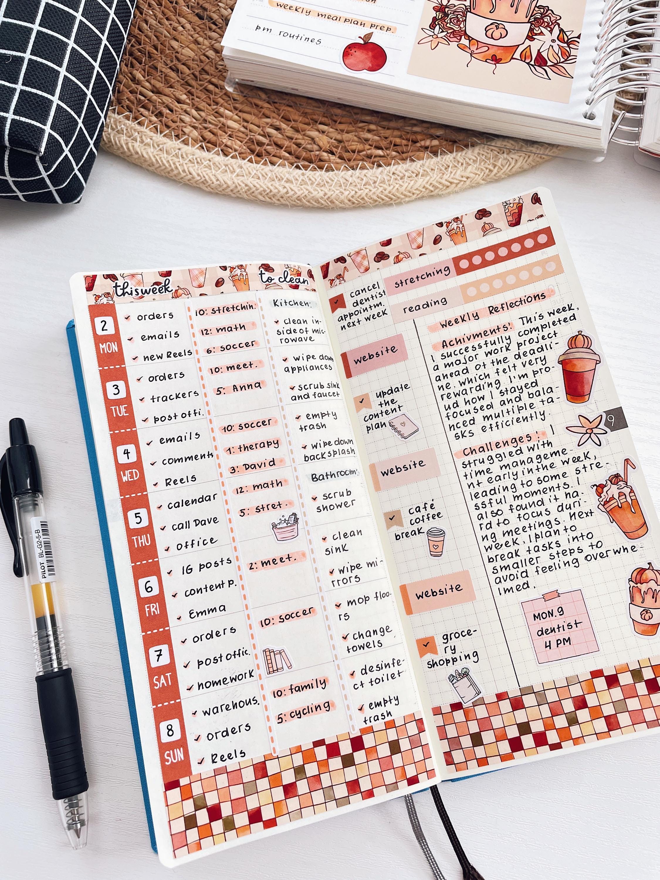 Kit 0247 - Hobonichi Weeks - Weekly Kit - December - Snow Day ...