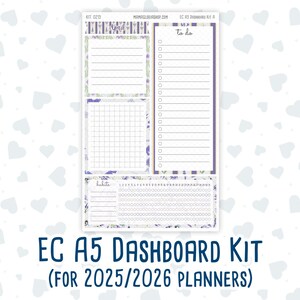 Kit 0213 - A5 - EC Notes Pages - April - Provence - Dashboard Kit | Productivity Page