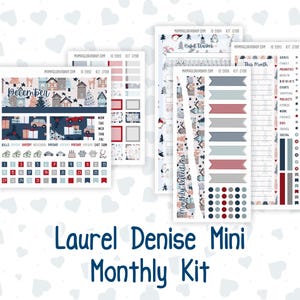 Kit 0198 Laurel Denise, miniformaat – maandelijks – Holiday Village, Kerstmis – december