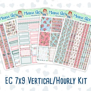 Kit 0177 - 7x9 - Books&Roses - Weekly Kit For Planners