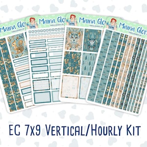 Kit 0202- 7x9 - Folky Forest - January - Weekly Kit For Planners
