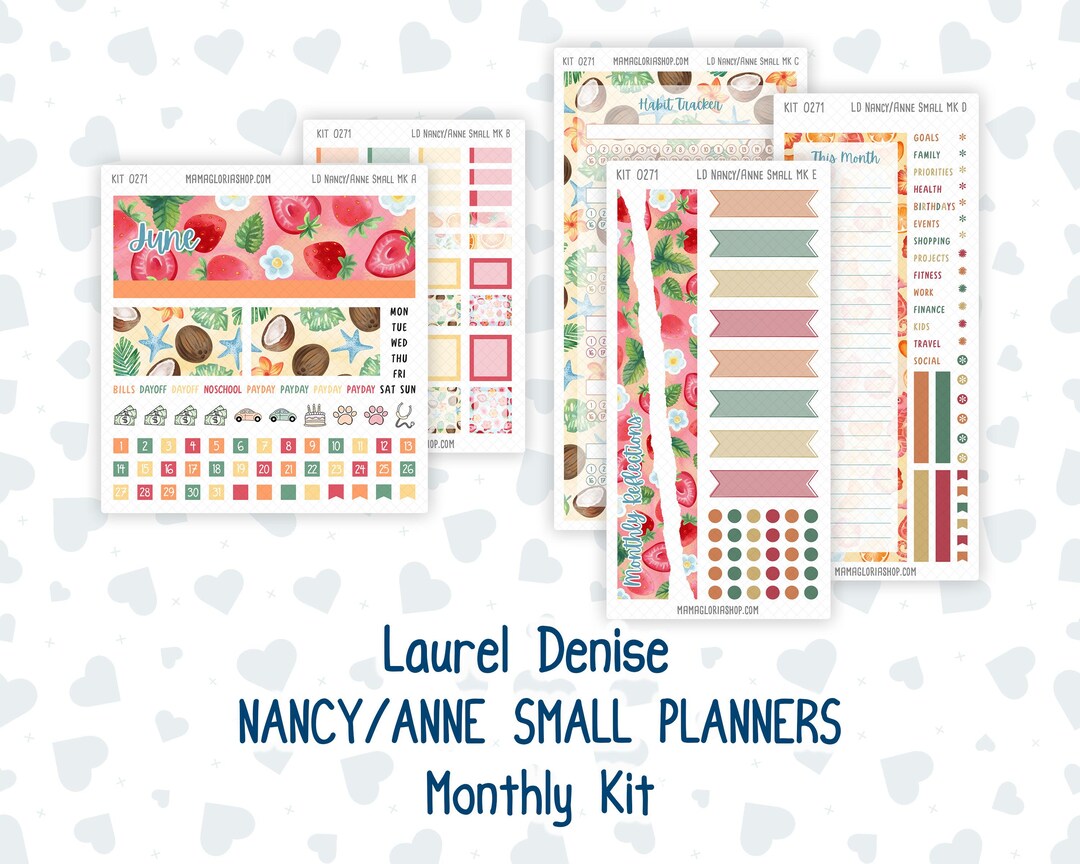 Kit 0271 - Laurel Denise Nancy/anne Small - Monthly Kit - June ...
