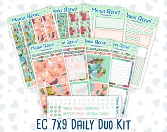 Kit 0156 7x9 Daily Duo - Garden Therapy - March- Spring- Planner