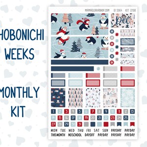Kit 0198 Hobonichi-weken – maandelijks – vakantiedorp – december – kerst