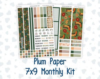 Claire - 7x9 Monthly Kit - Plum Paper Planner 7x9 - Etsy Canada