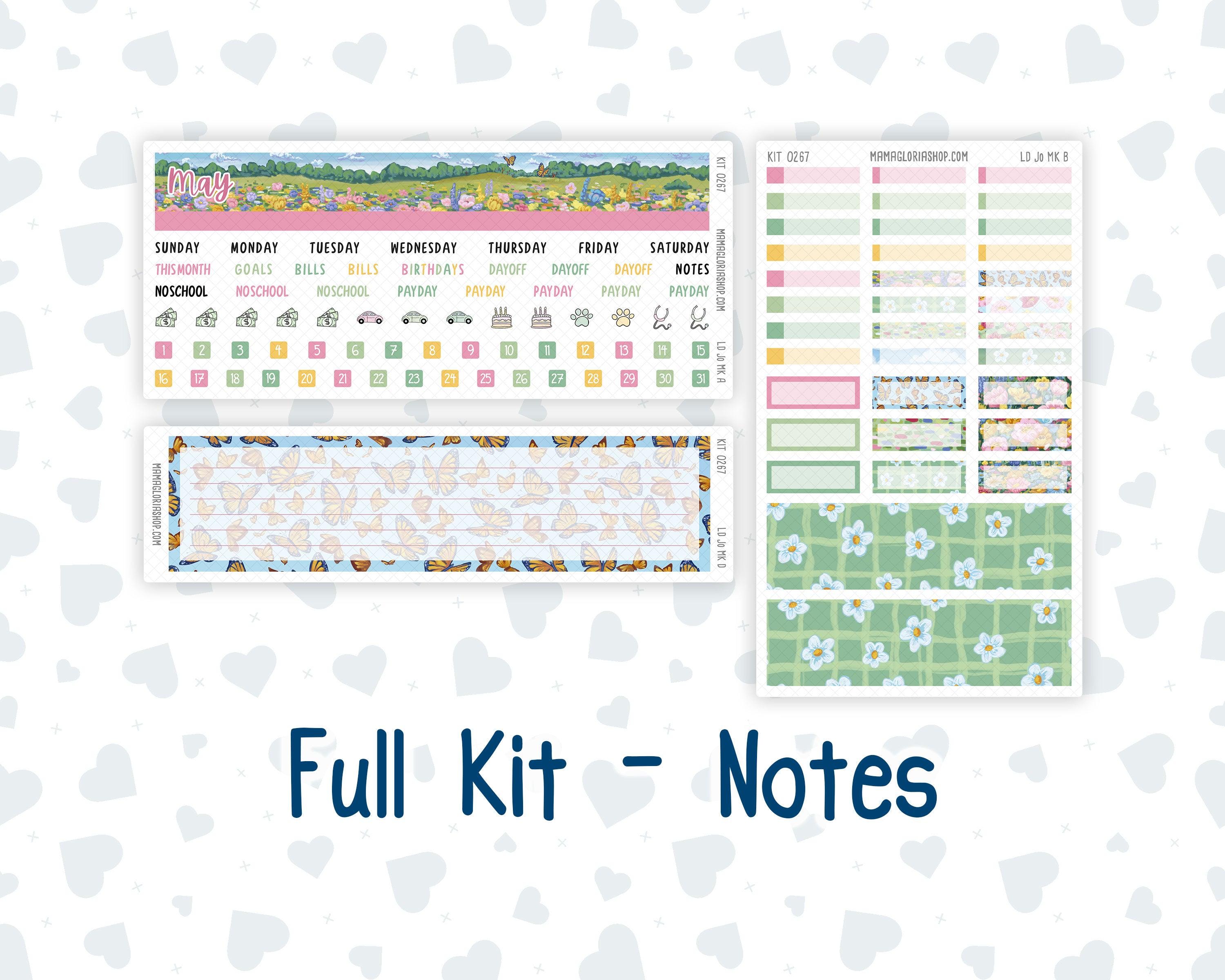 Kit 0267 - Laurel Denise the Jo Planner - Monthly Kit - May - Flowers ...