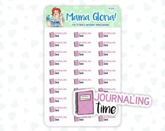 Journaling Time -  Text Sticker With Icon