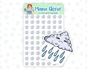 Rainy Day - Weather - Doodle Icon Sticker - ID 0027