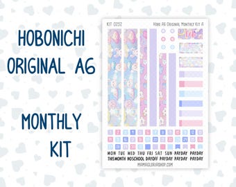 Kit 0252 - A6 Hobonichi Original - Månadspaket - Februari - Tokyo Candy Cloud