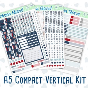 Kit 0198- A5 compact verticaal - Holiday Village - wekelijks - december-kerst