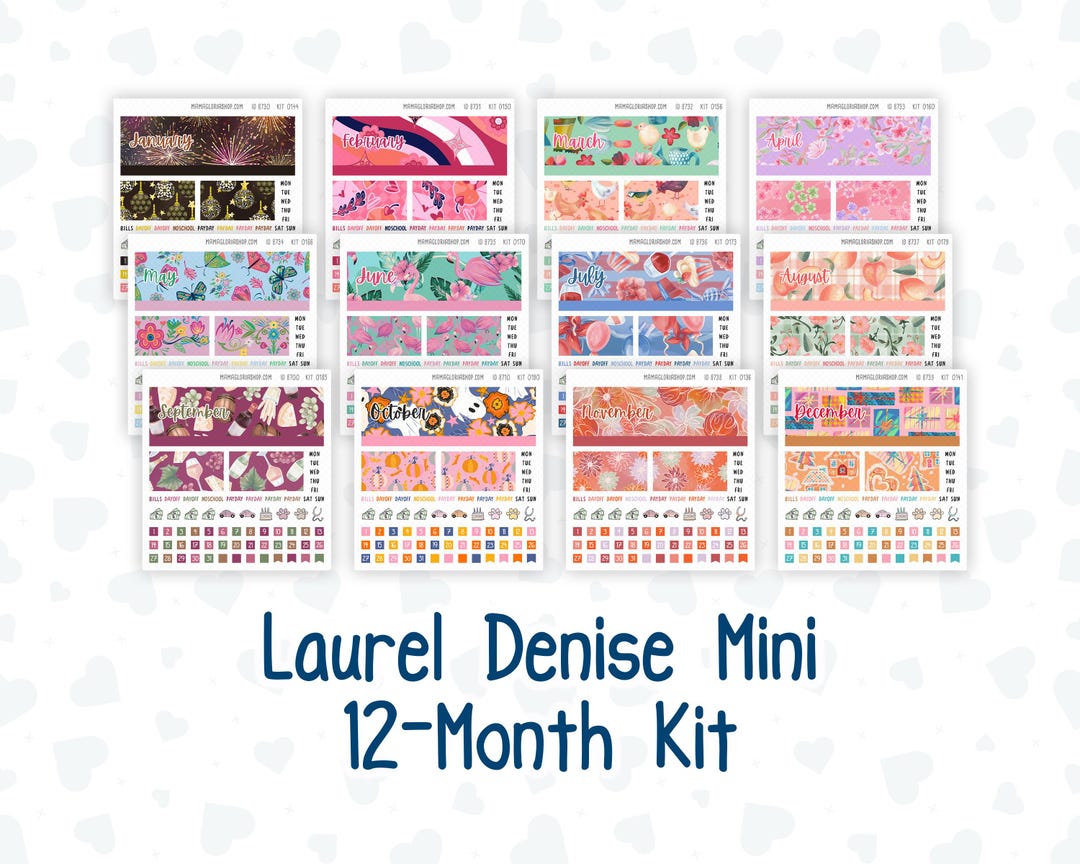 12-month Kit- Laurel Denise Small the Nancy & Anne Planner - Former ...