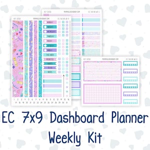 Kit 0230- Weekly Dashboard Planner - Erin Condren - August - School Daze