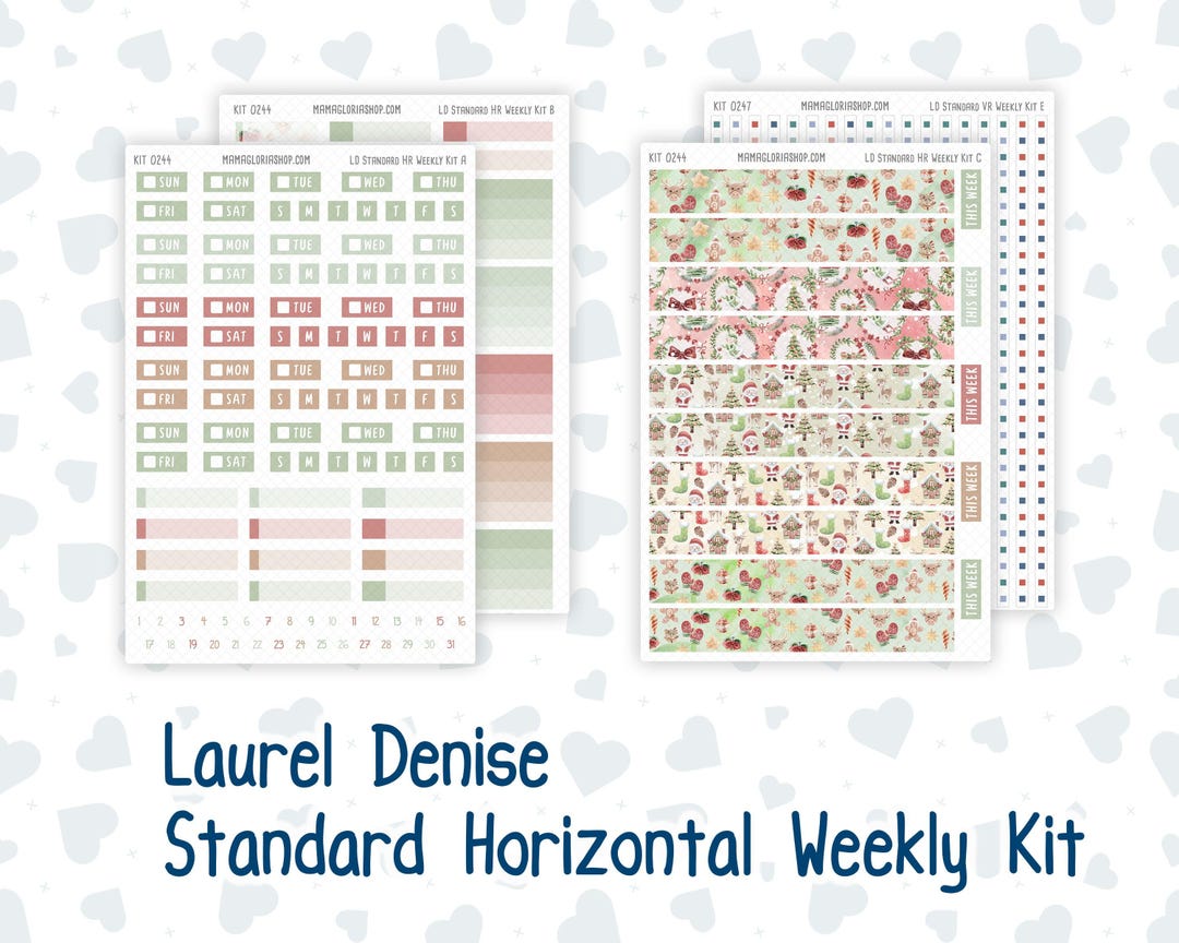 Kit 0244 - Laurel Denise Large the Nancy Planner - Horizontal - Weekly ...
