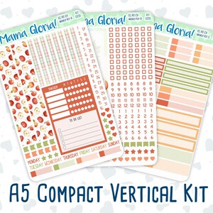 Kit 0235 - A5 Compact Vertical - Weekly Kit - September - Apple Orchard