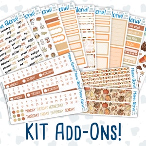 Kit 0183 Compléments - Natl. Journée du café - septembre - automne - Stickers pour agenda - Kit 2024