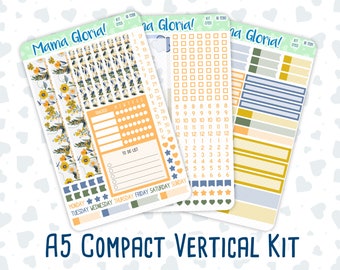 Kit 0153 - A5 Compact Vertical - Songbirds - March Weekly