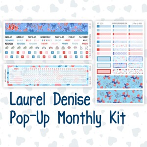 Kit 0224 - Laurel Denise Pop-Up - Monthly Kit - July - Patriotic Parade