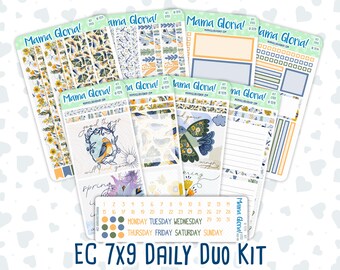 Kit 0153 7x9 Daily Duo - Songbirds - March- Spring- Planner