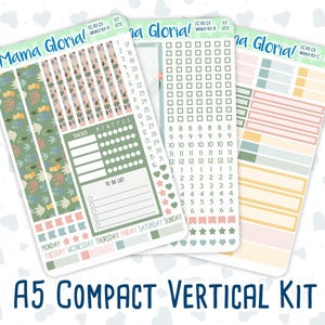 Kit 0212- A5 Compact Vertical - Prickly And Pretty - Weekly - April