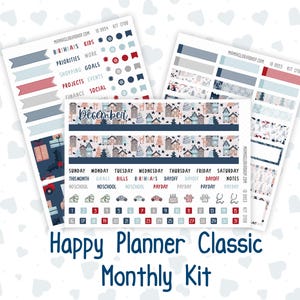 HP - Monthly - Kit 0198 - Feriendorf - Dezember - Weihnachten - Für Classic Happy Planner